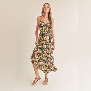 Sadie & Sage Citrus Floral Maxi Summer Dress